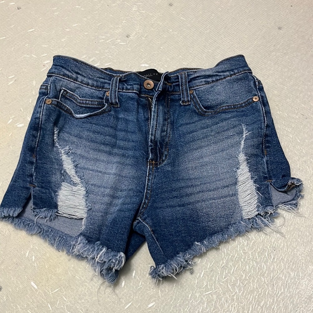 Kendall and Kylie high waisted jean shorts